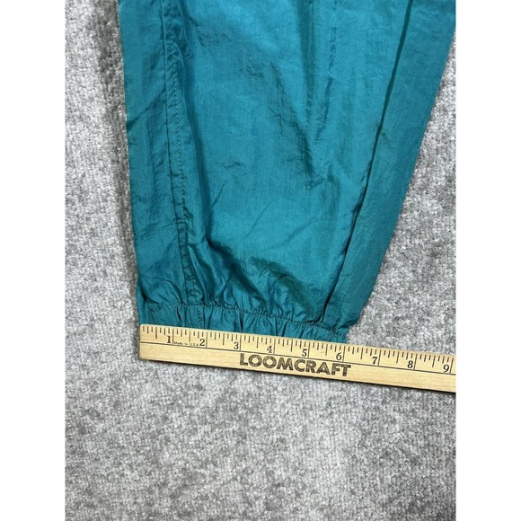 Vintage‎ Reebok Pull On Ankle Zip Jogger Track Pants Size Large Teal Pockets - Picture 16 of 16